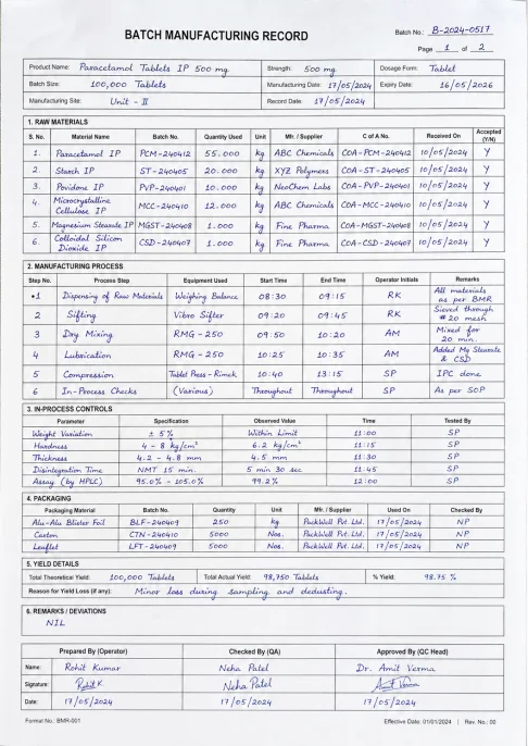 Digitizing Paper Batch Records and Legacy Data