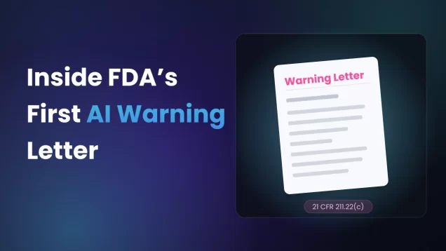 What the FDA's First AI Warning Letter Means for the Quality Unit