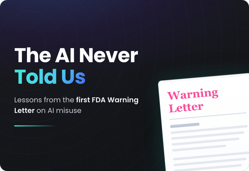 Lessons from the First FDA Warning Letter on AI Misuse
