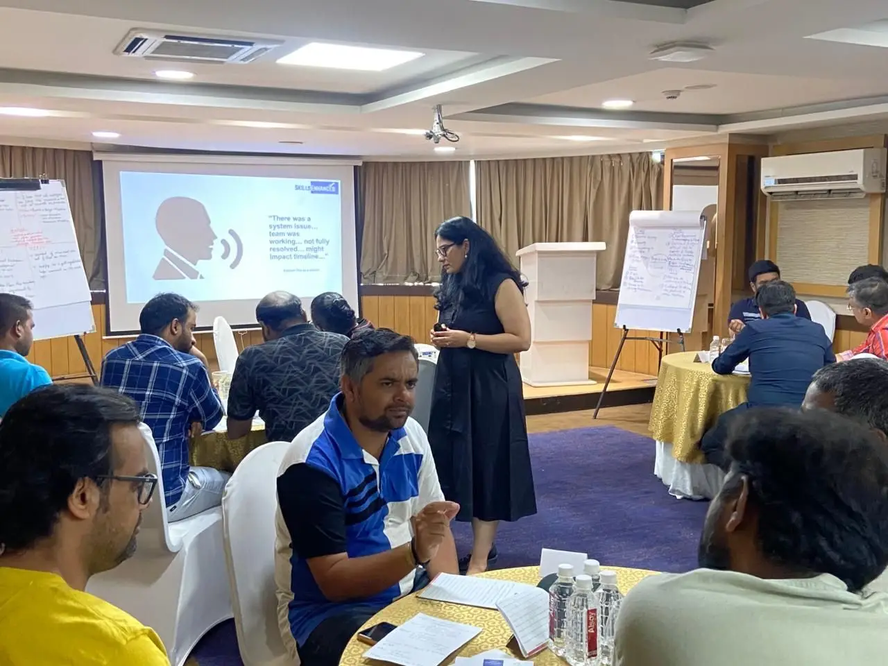 An employee development session