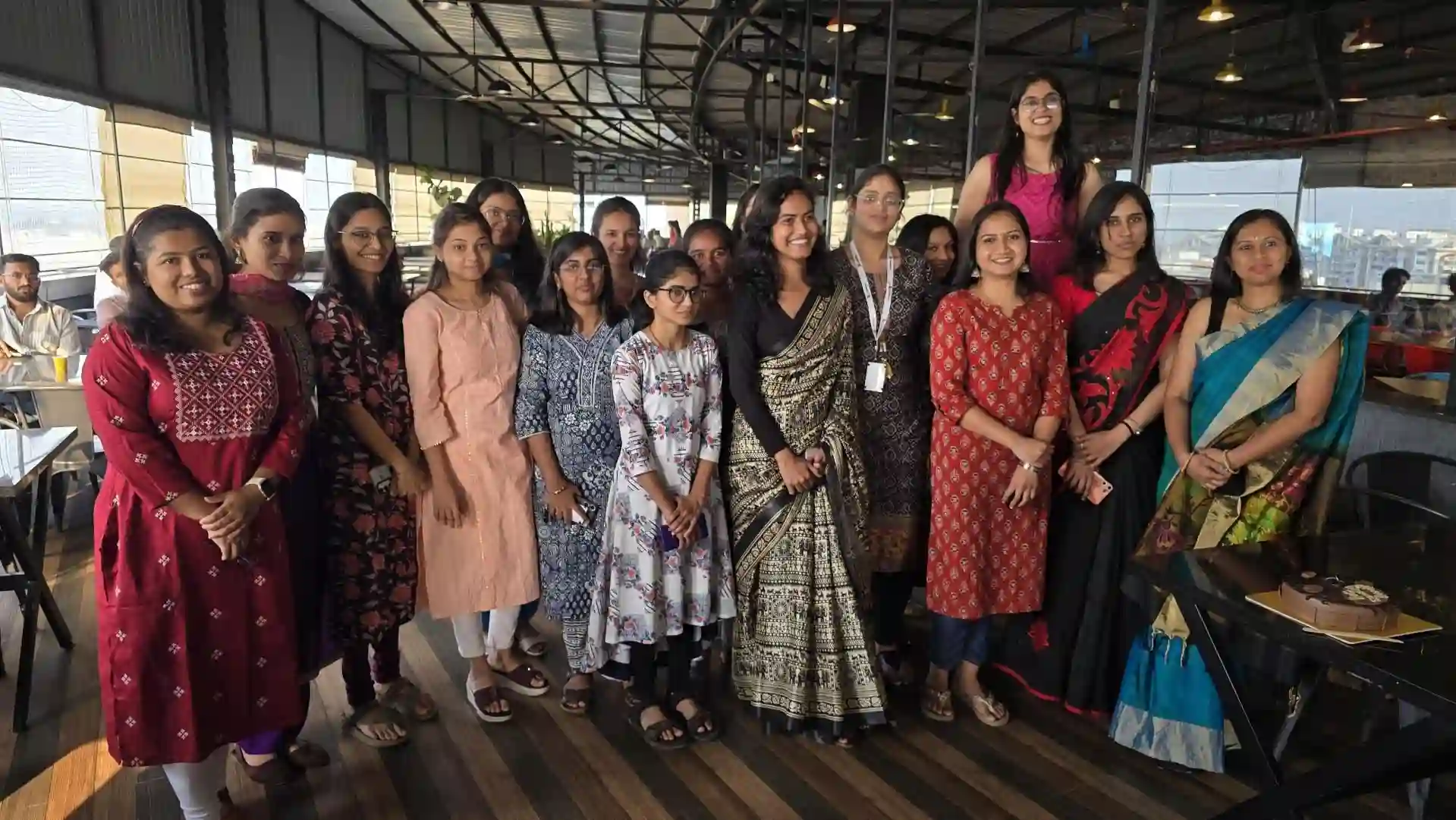 The team marking Women's Day